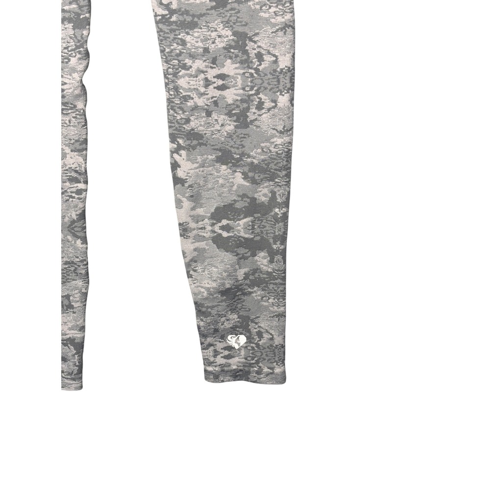 Women's Best Compression Leggings L Grey Camo Seamless High Rise Athleisure - Picture 3 of 8